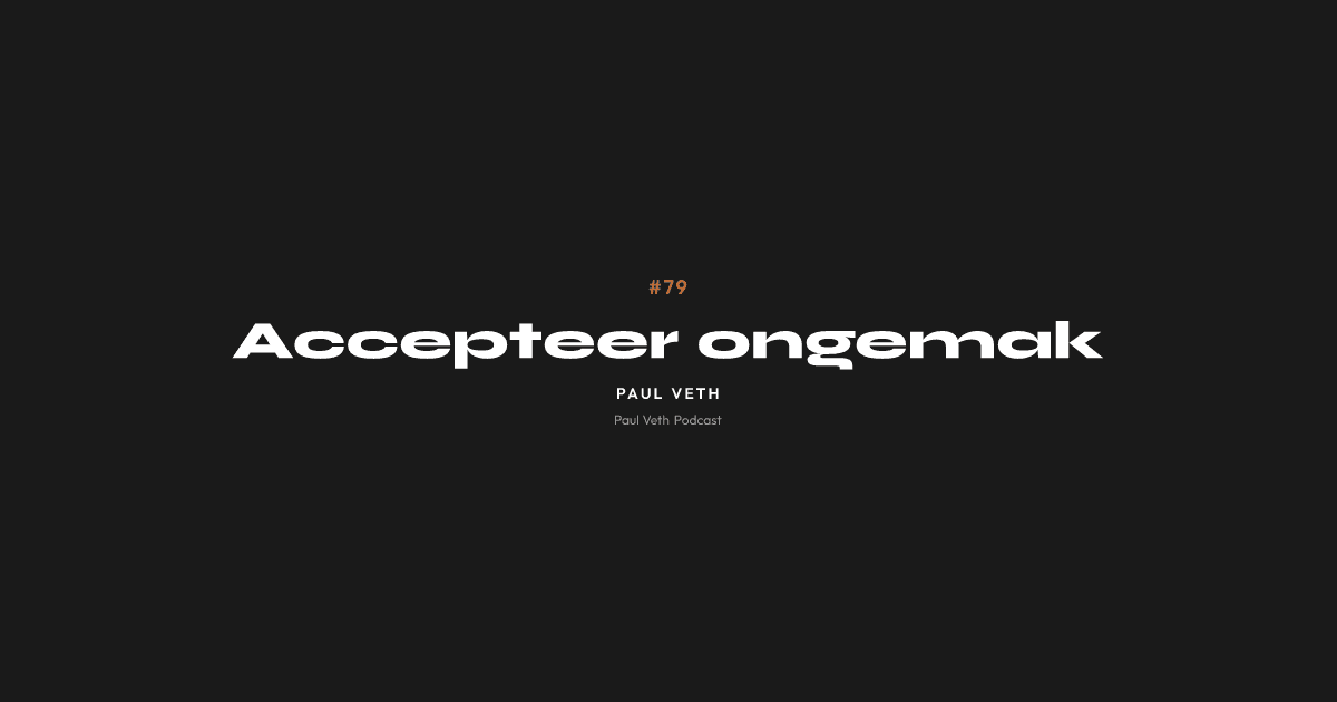 Accepteer ongemak