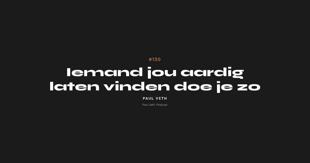 Iemand jou aardig laten vinden doe je zo
