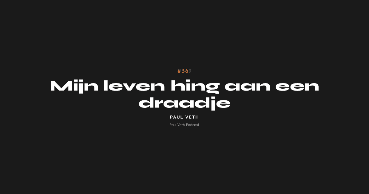 Mijn leven hing aan een draadje