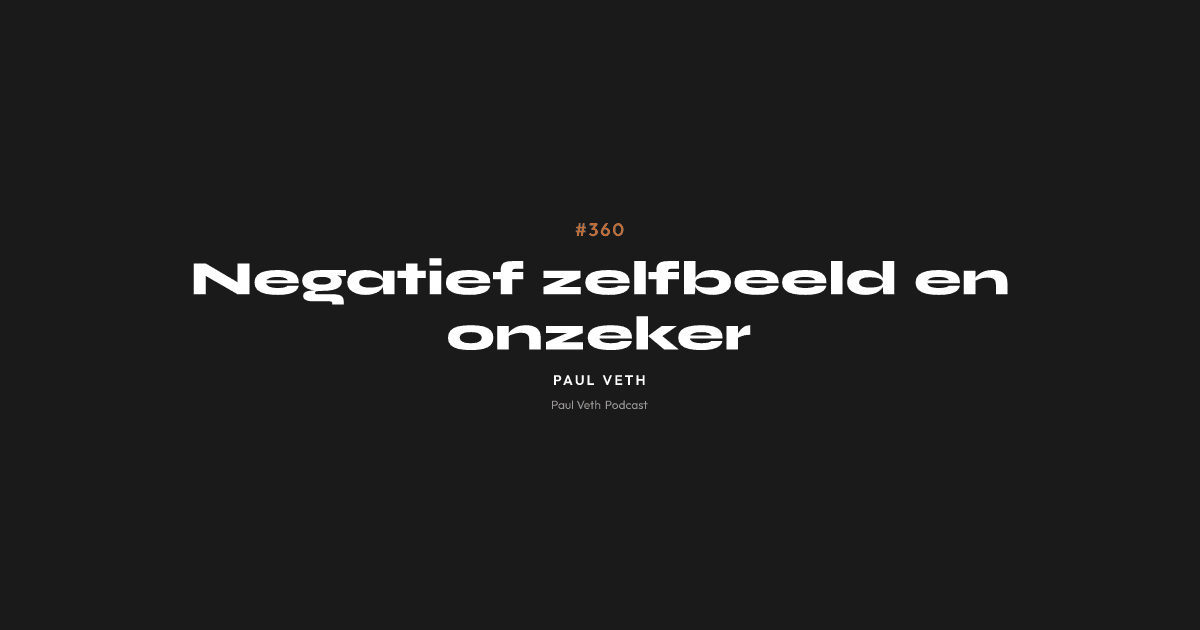 Negatief zelfbeeld en onzeker